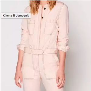 JOIE pink 100% cotton jumpsuit size 2 retail $298